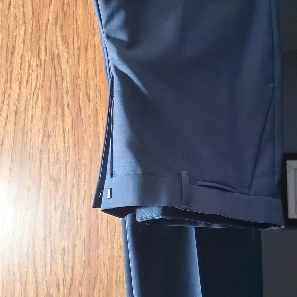 Express Relaxed Blue Dress Pants